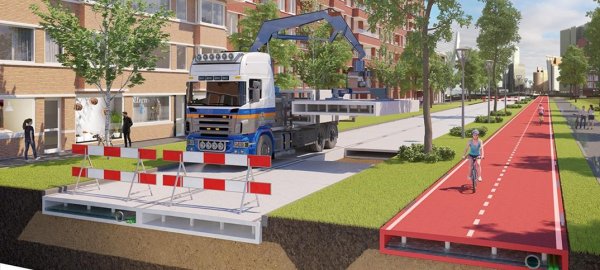 世界上第一条智能塑料自行车道在荷兰建成