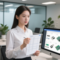 手握电子元件清单